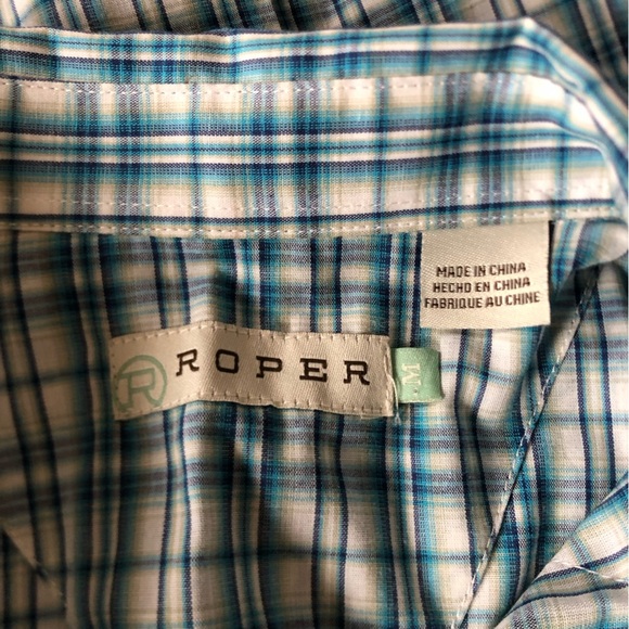 Roper Pearl Snap Plaid Western Shirt - Picture 10 of 13